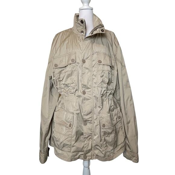 Tommy Hilfiger Coat Jacket Khaki Heavy Outdoor Waterproof Camping Hiking SZ XL - Picture 4 of 14